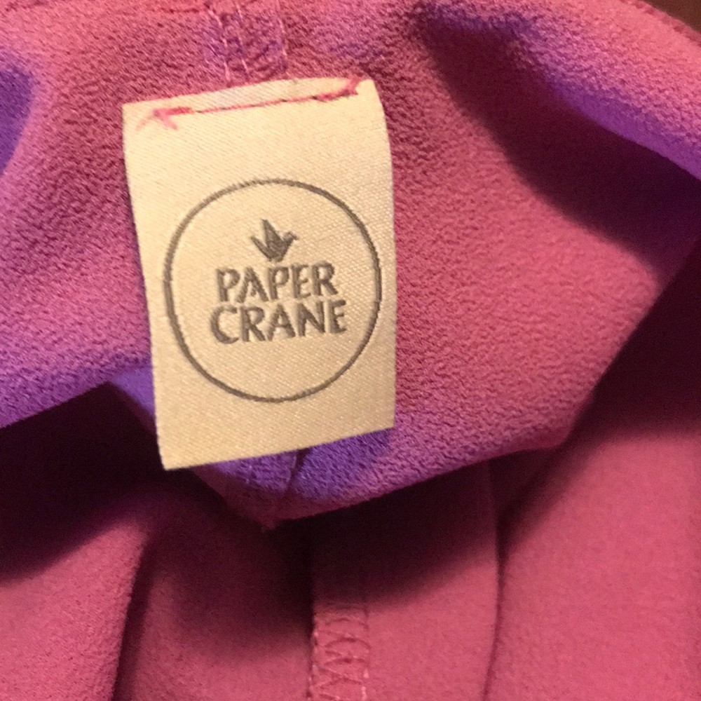Paper Crane strappy lavender ruffle tank - Picture 3 of 3